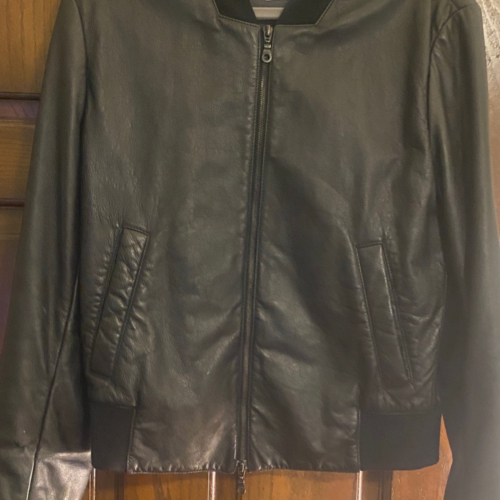 Kenzo Black Bomber Jacket with Orange Accents - Picture 6 of 9